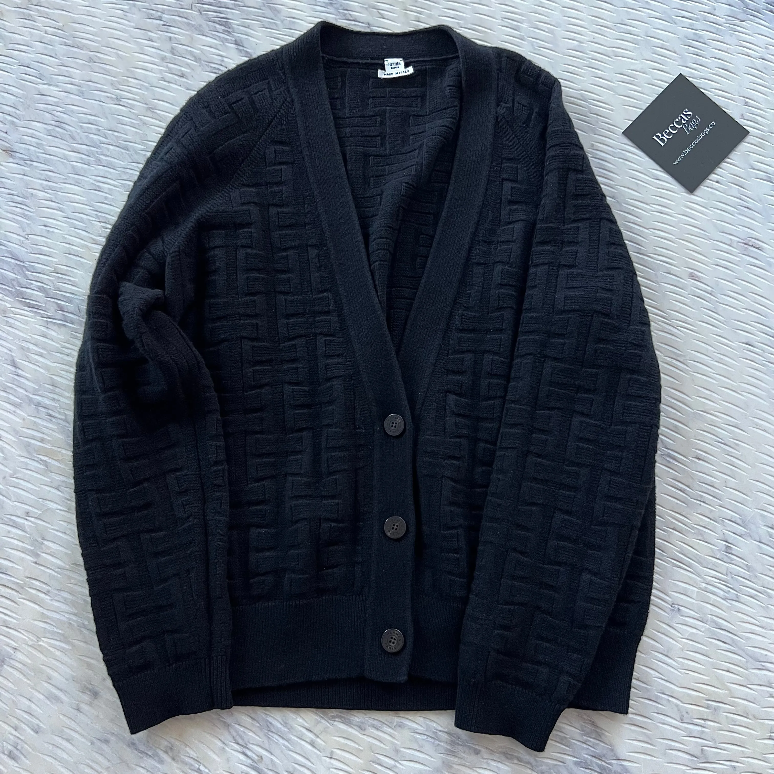 Hermes H LONG-SLEEVE CARDIGAN