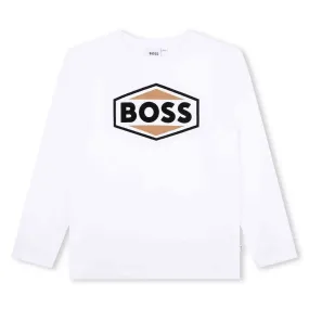 Hugo Boss Boys White T-Shirt_J25O86-10P