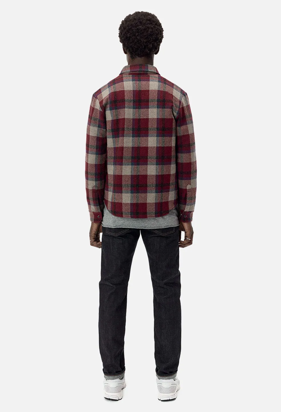 Jupiter Shirt / Burgundy X Navy Plaid