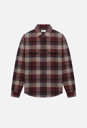 Jupiter Shirt / Burgundy X Navy Plaid