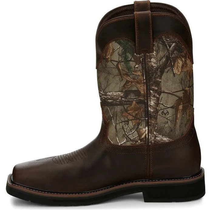 Justin Men's Trekker 11 CT WP Western Work Boot -Brown- SE4677