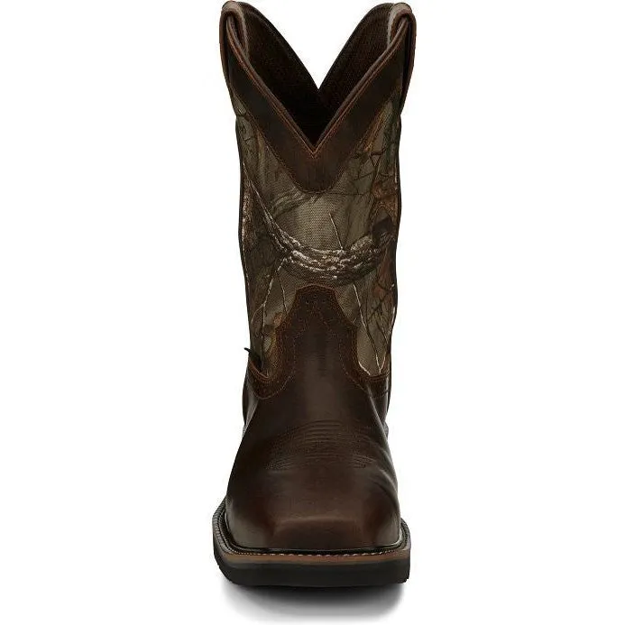 Justin Men's Trekker 11 CT WP Western Work Boot -Brown- SE4677