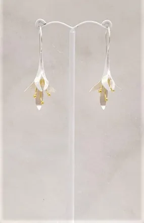 Lily Bulb 2 Tone Earrings