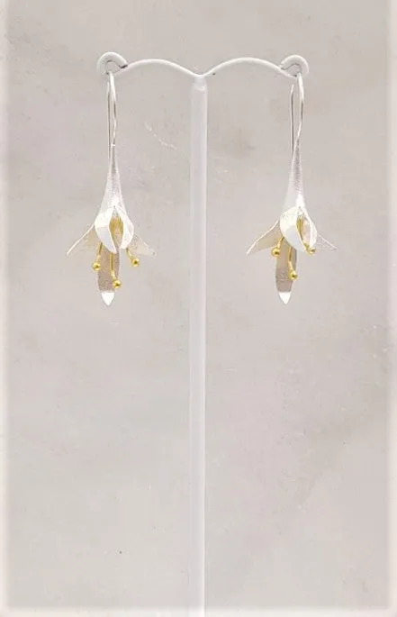 Lily Bulb 2 Tone Earrings