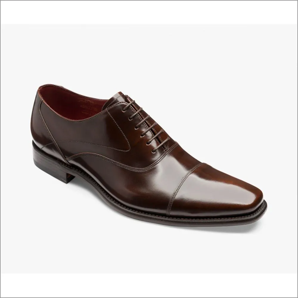 Loake Sharp Dark Brown Leather Toe Cap*