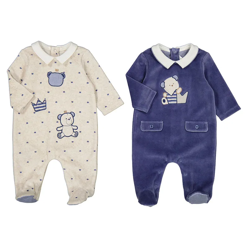 Mayoral Baby Blue 2 Piece Onesie Set_2749-40