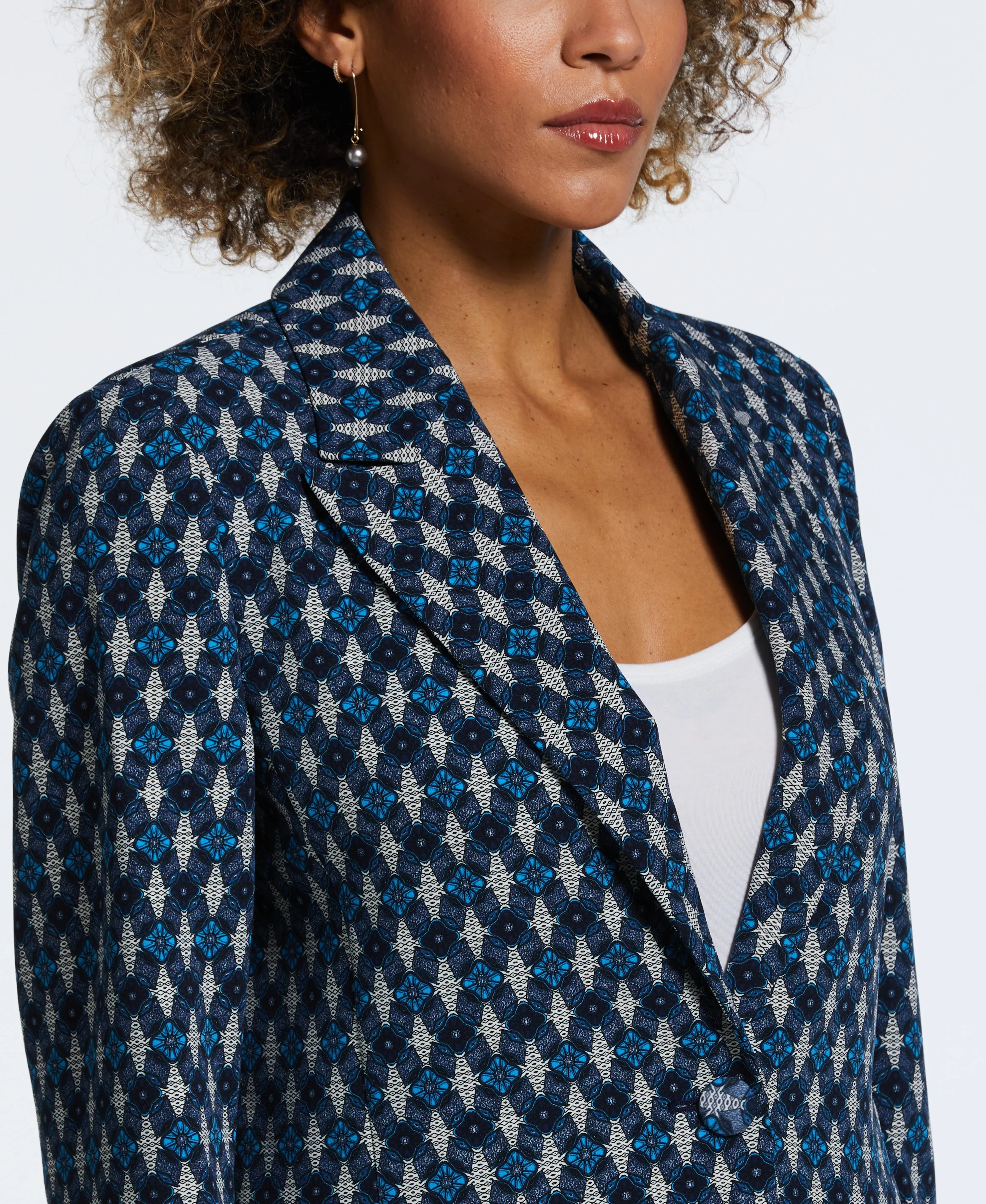 Medallion Print Suit