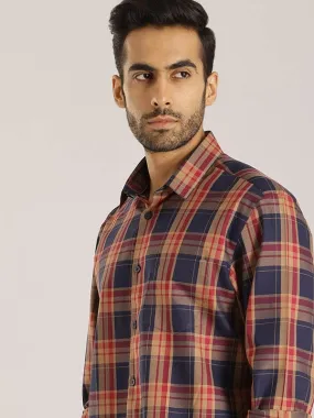 Men Checked Full Sleeve Cotton Shirt