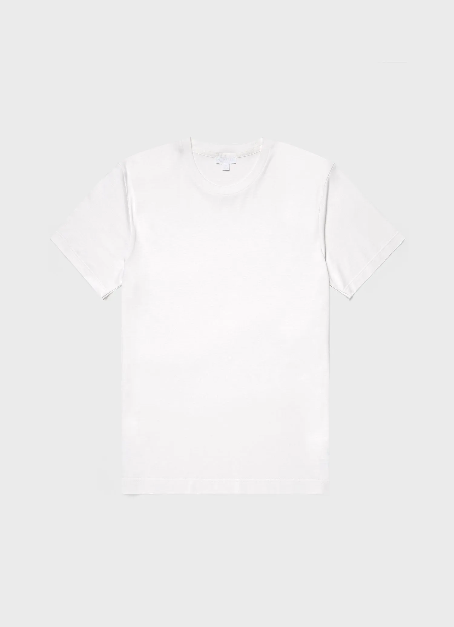 Men's Silk Cotton T-shirt in White