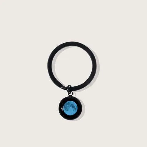 Moon Memory Key Ring Keychain In Black by Moonglow