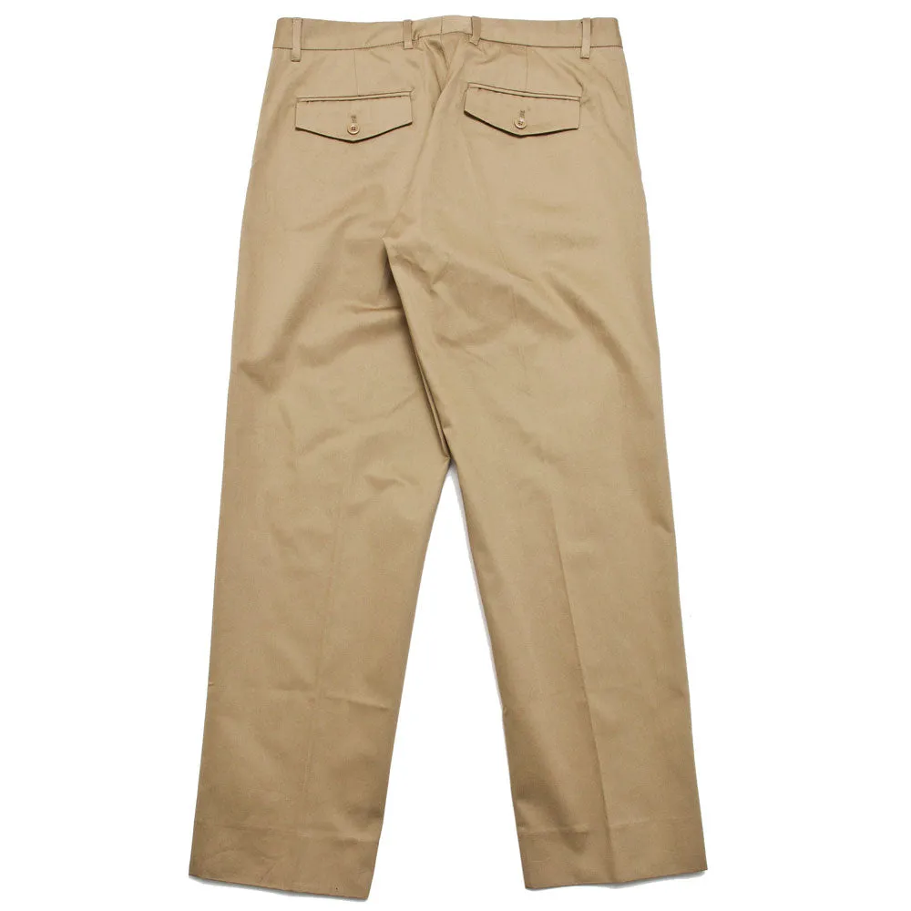 Norse Projects Andersen Regular Gabardine Flat Front Trouser Utility Khaki