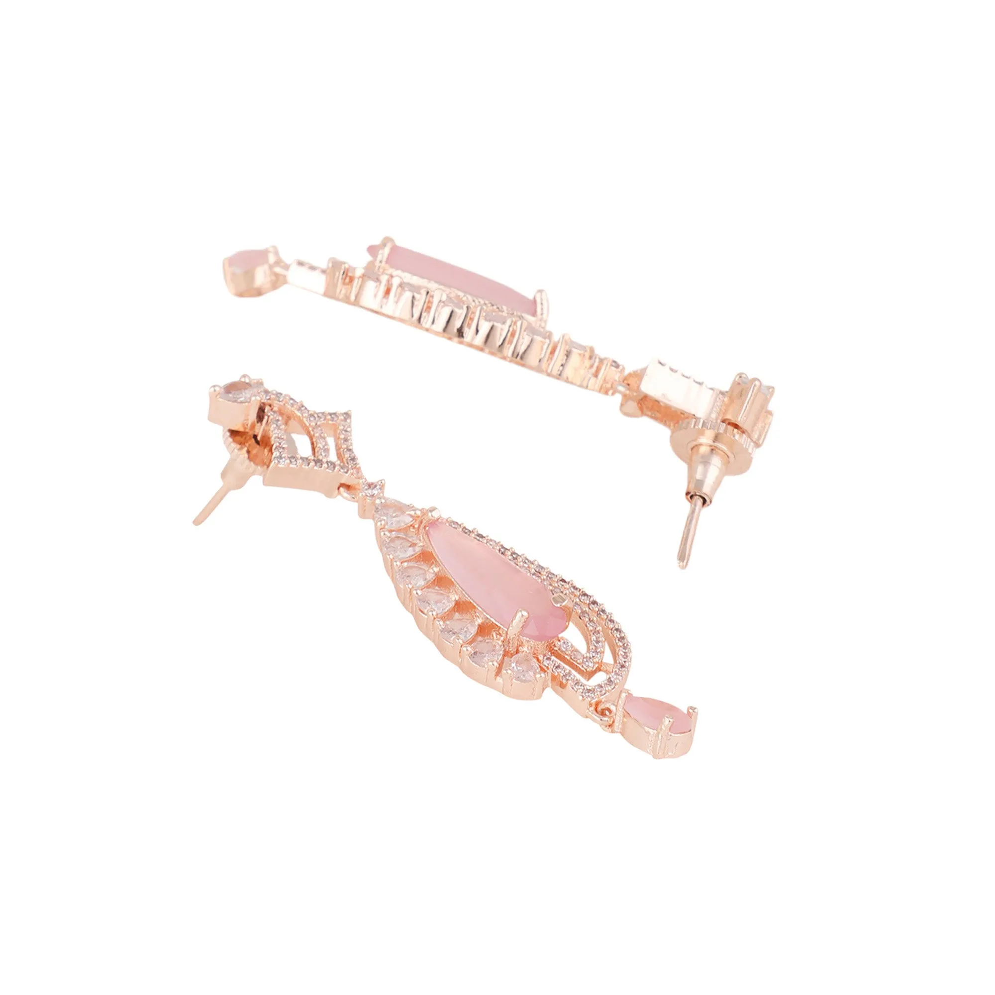 Pastel Pink Stud Earrings