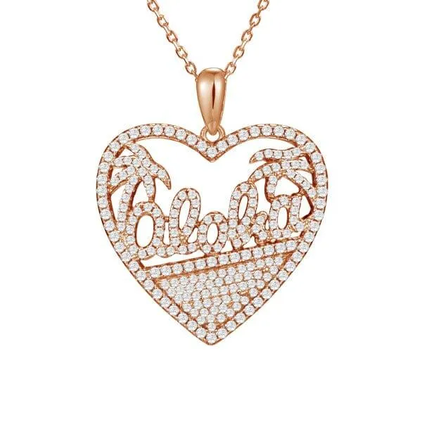 Pavé Aloha Heart Pendant