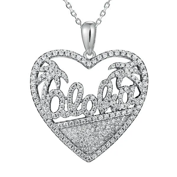 Pavé Aloha Heart Pendant