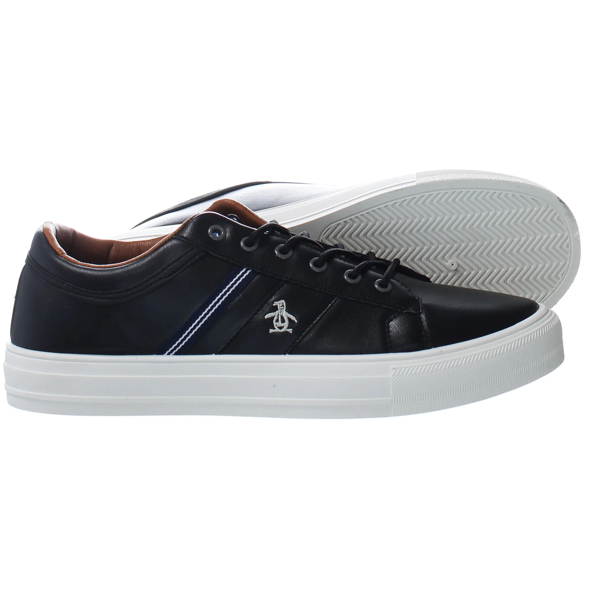 Penguin Max Black Mens Trainers