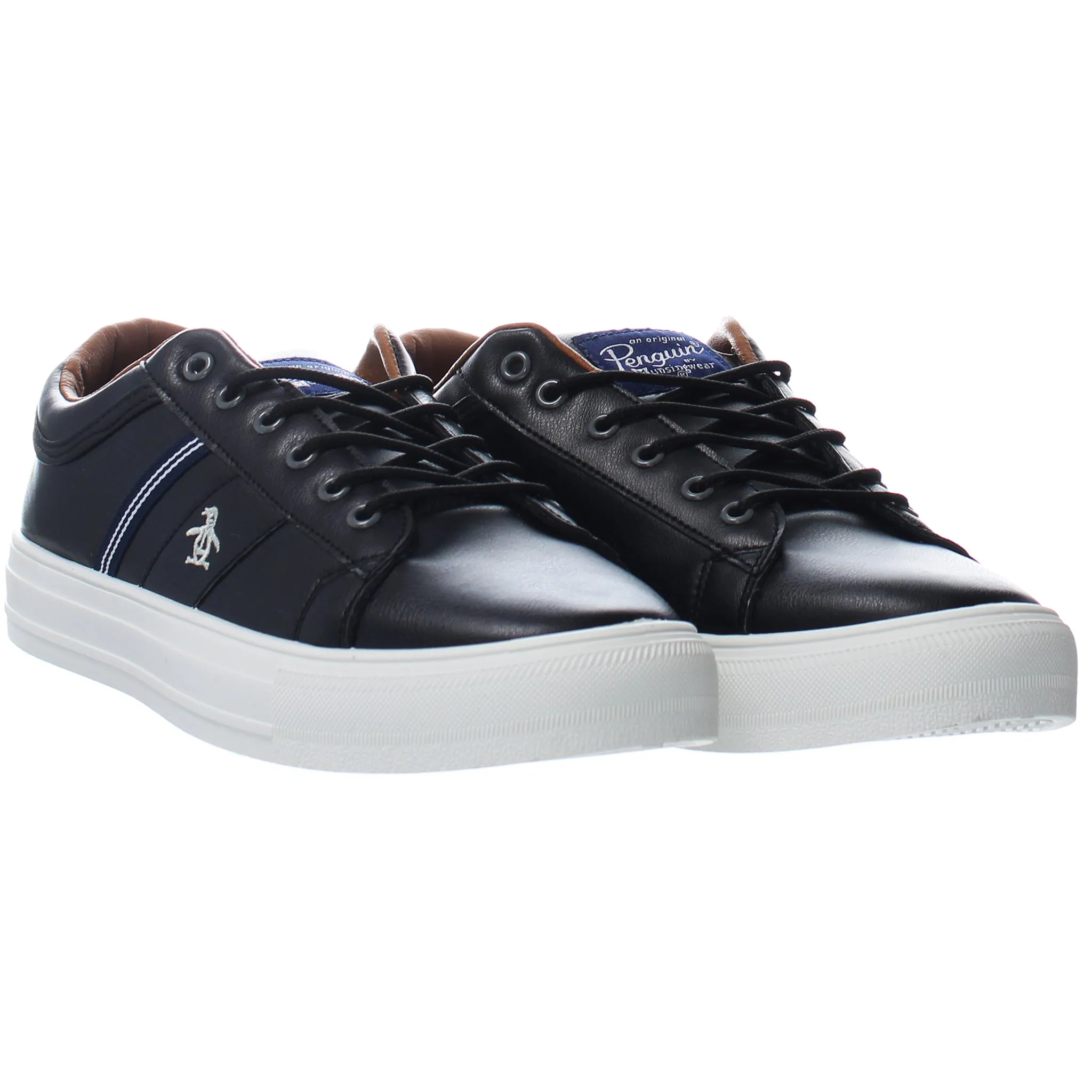 Penguin Max Black Mens Trainers