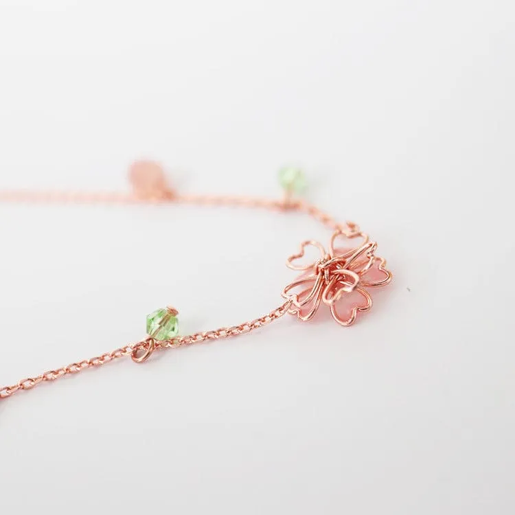 Pink Flower Necklace MK18644