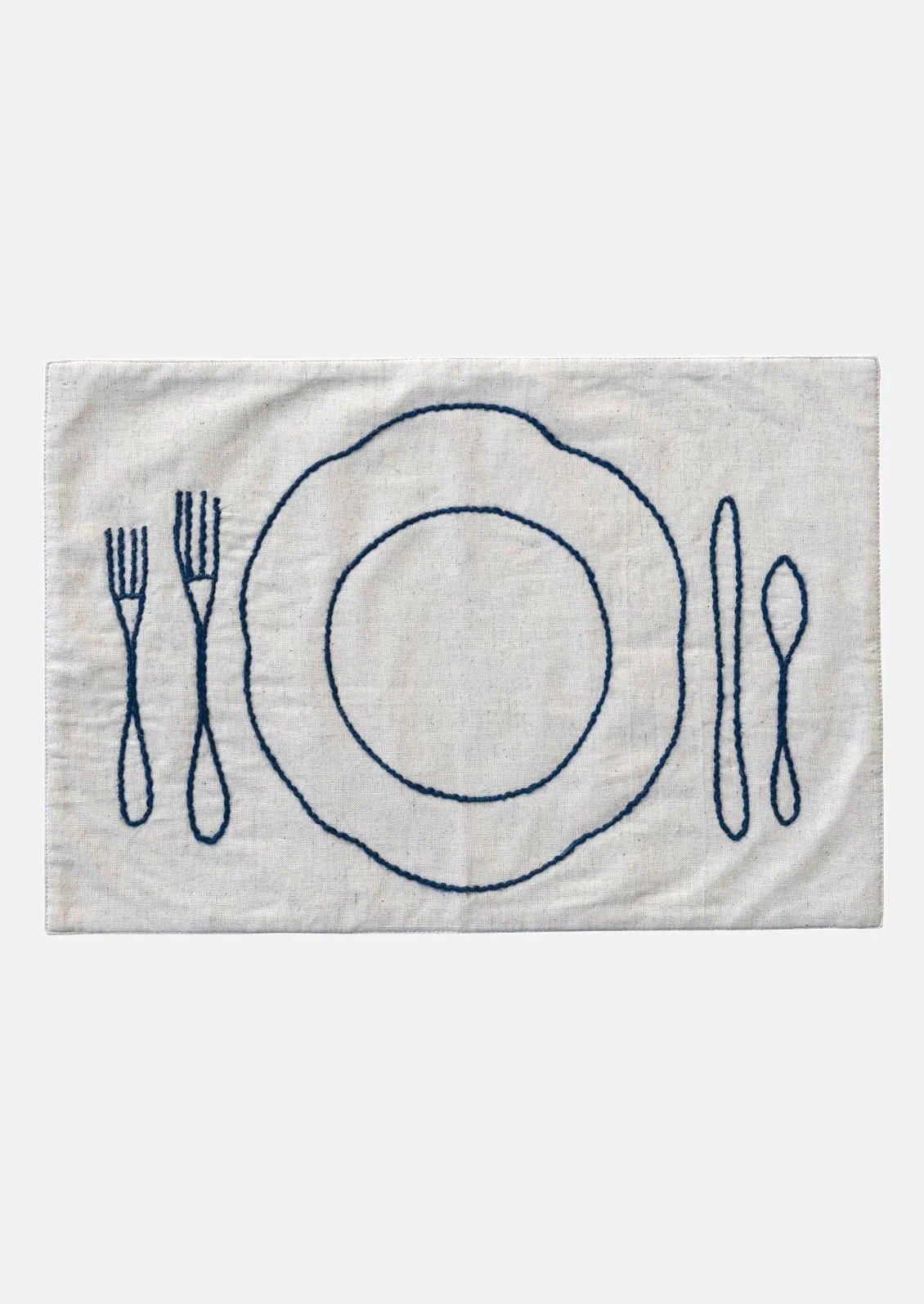 Place Setting Embroidered Placemat