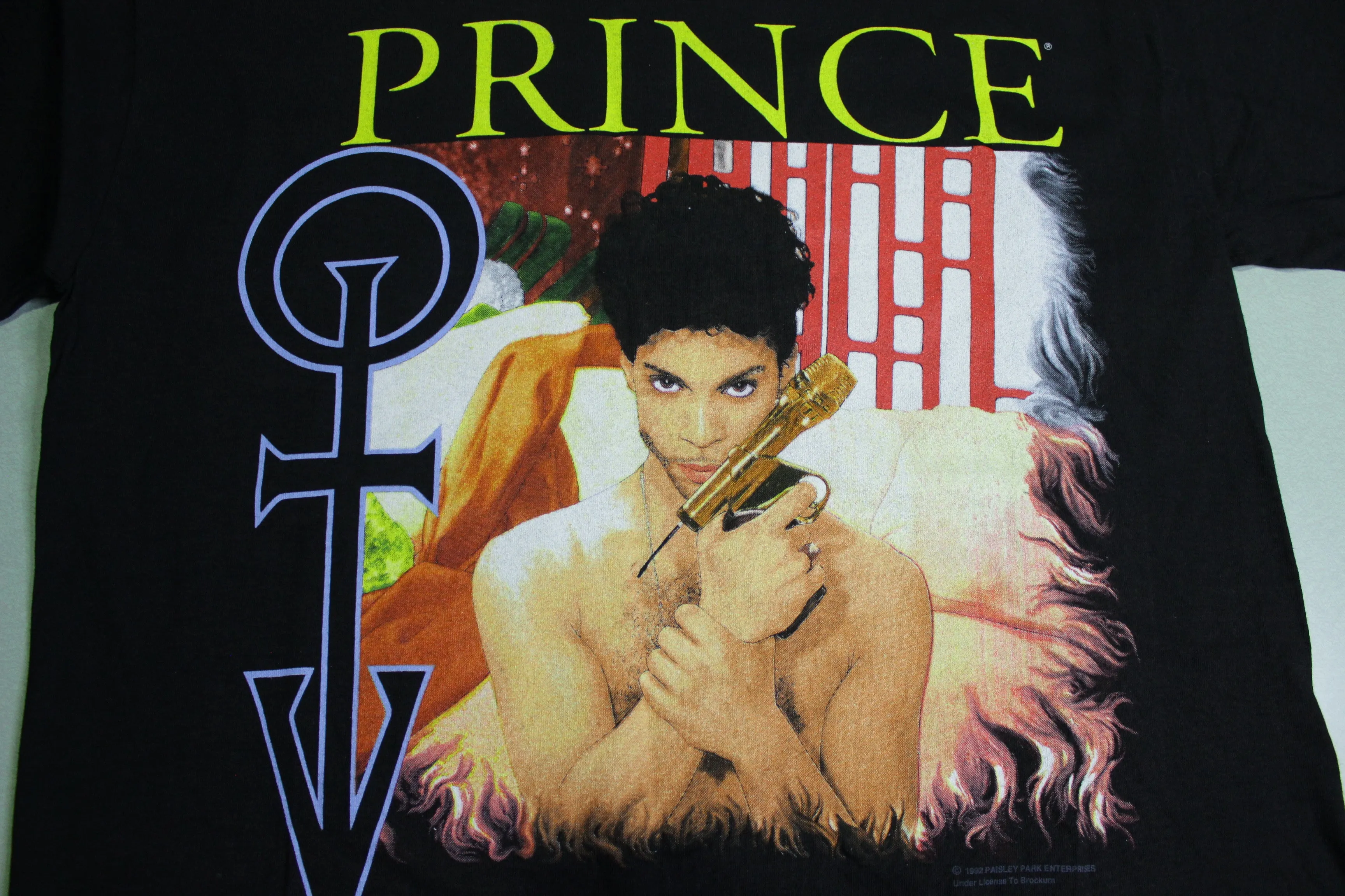 Prince New Power Generation Vintage 1992 Paisley Park Brockum Rap Style T-Shirt 90's