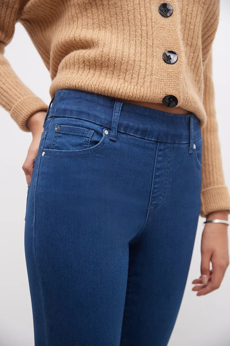 Pull-on Bootcut Jeans with real pockets