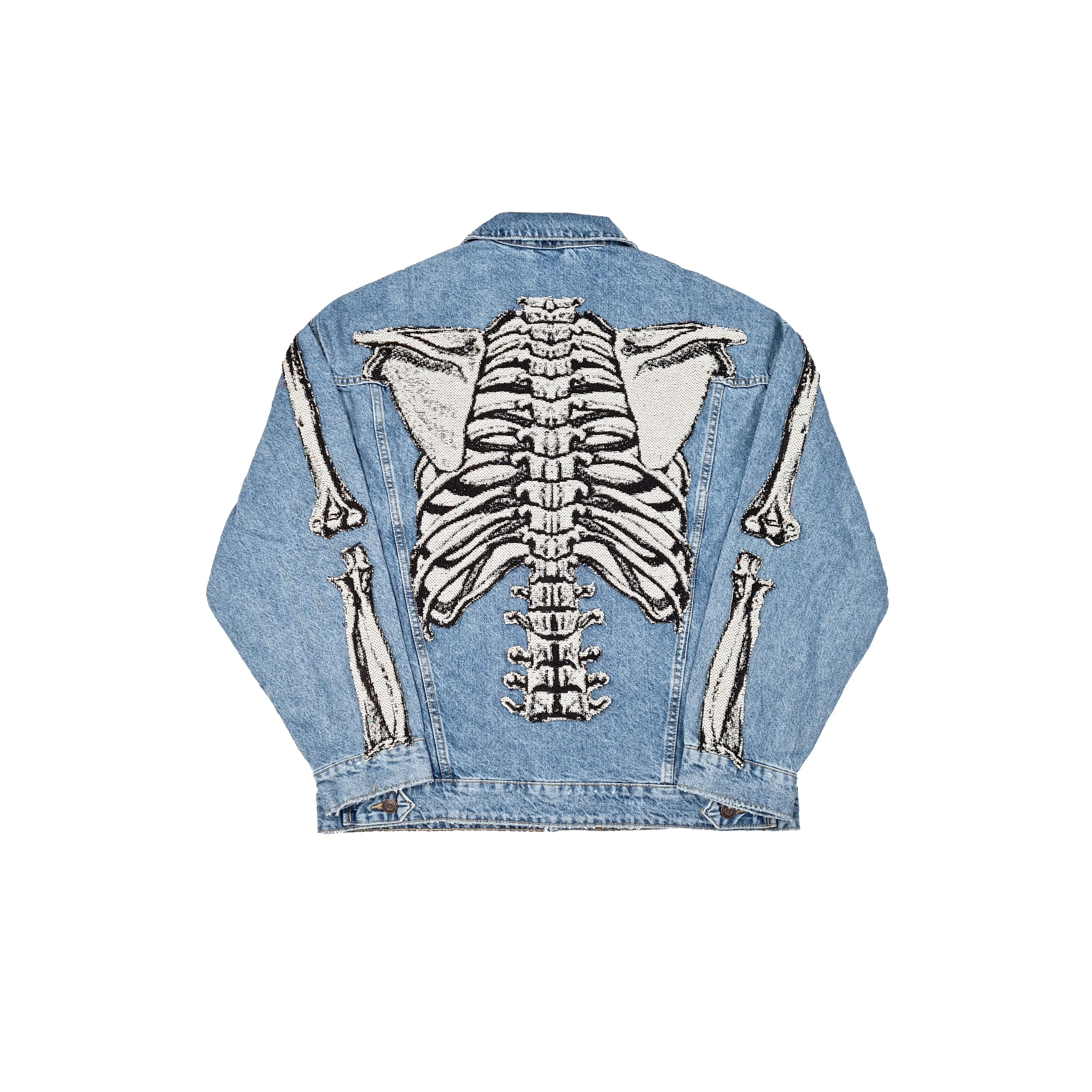 "Skull" Denim Blue Jacket Artifice.