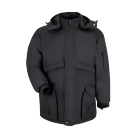 Red Kap Men's Heavyweight Winter Work Parka - Black