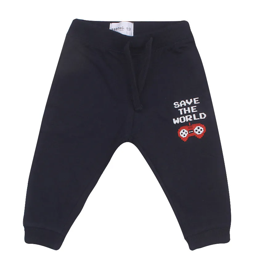 REDTAG Boy's Navy Active Pants