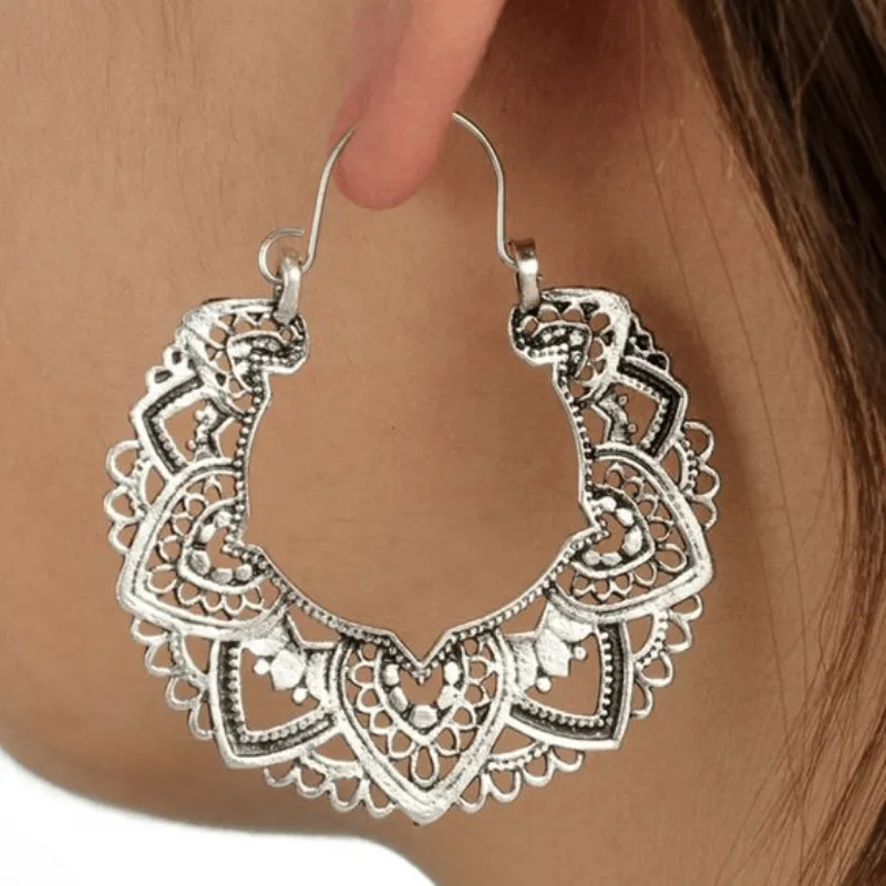 RESTOCKED - Boho Tribe Silver Earrings