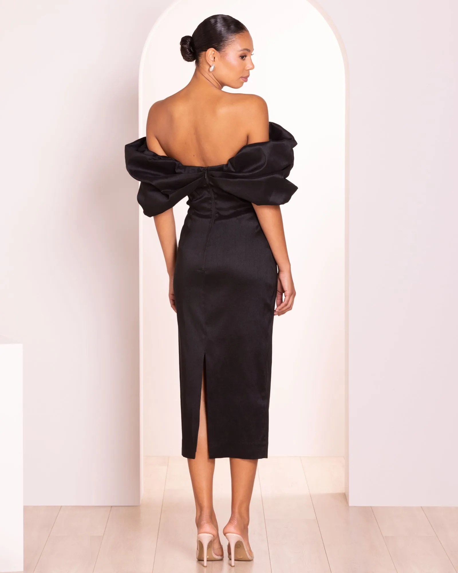 Safina Off Shoulder Midi Dress