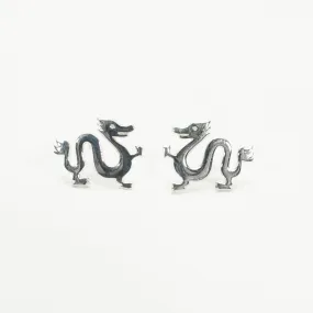 Silver Year of the Dragon Studs