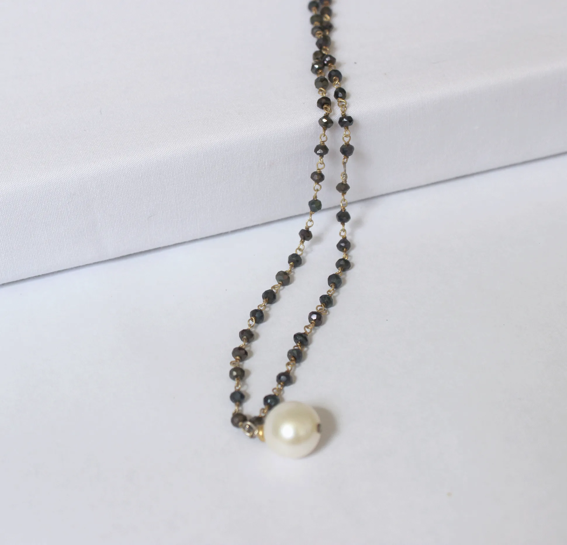 Spinnel & Freshwater Pearl Necklace