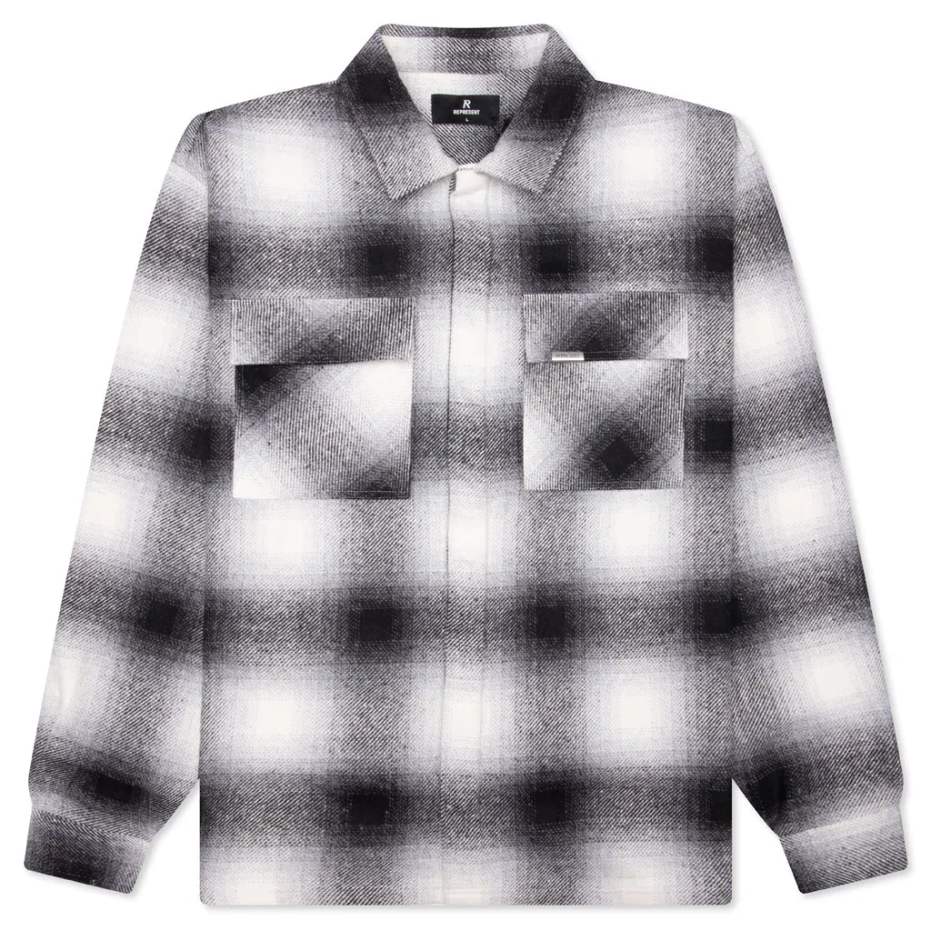 Spirits of Summer Flannel Shirt - Black/White