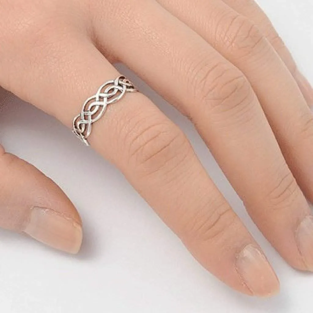 Sterling Silver Celtic Twisted Ring