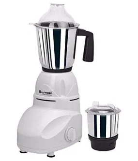 Sumeet Bandhabi Mixer Grinder White, 550Watts, 2 Jars