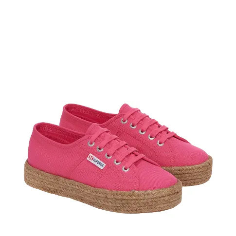 Superga women's canvas sneakers shoe with 2730 S00CF20 528 fuchsia pink