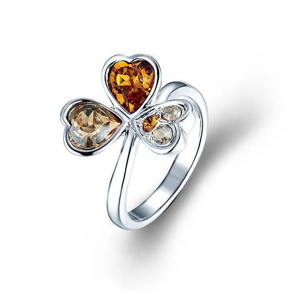 The cetrine clover flower ring