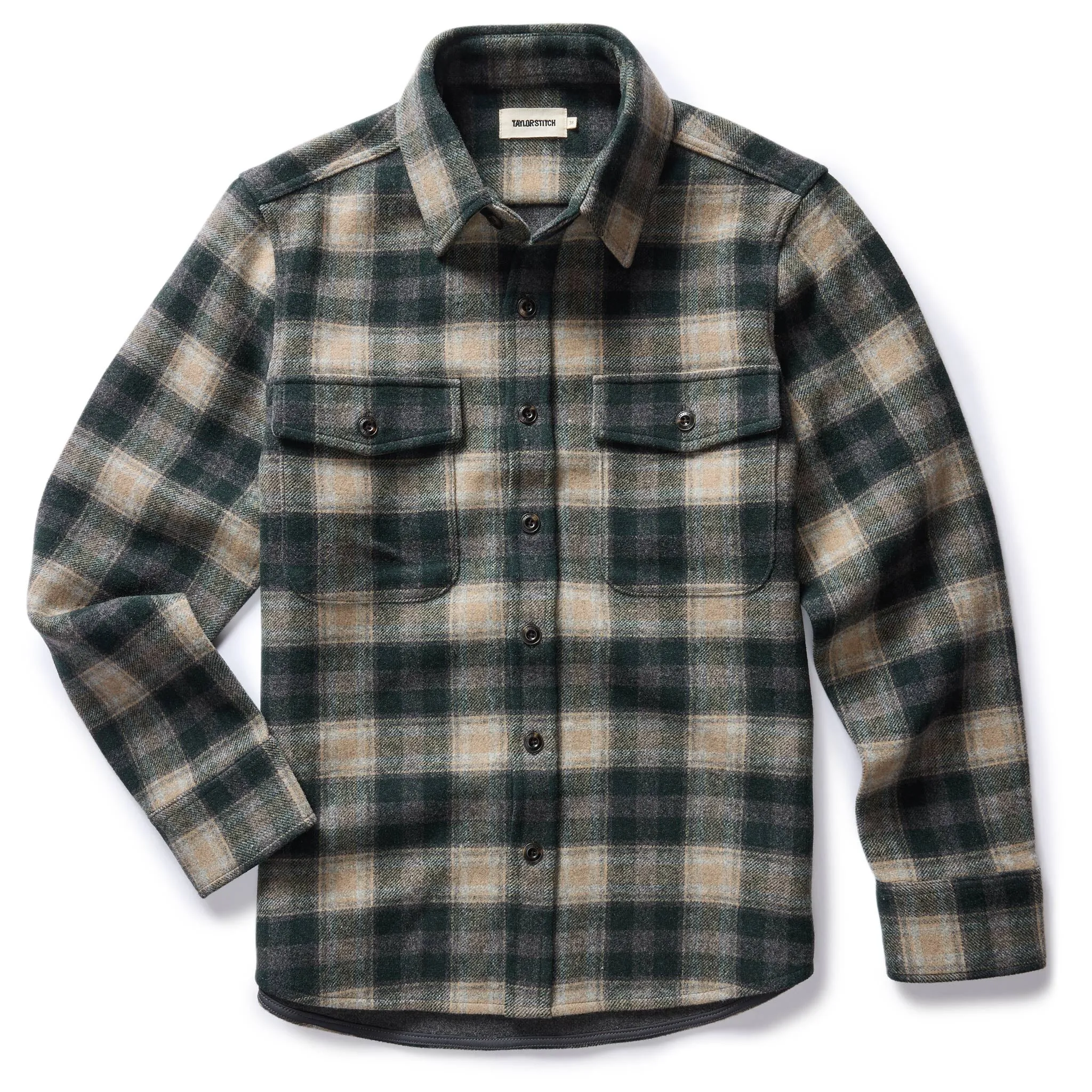 The Maritime Shirt Jacket in Dried Pine Plaid