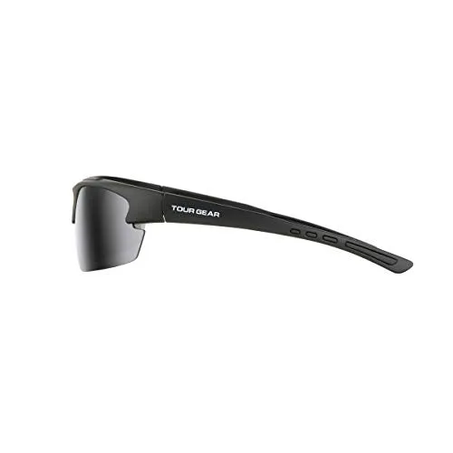 Tour Gear Men's Semi-Rimless Sunglasses - Matte Black