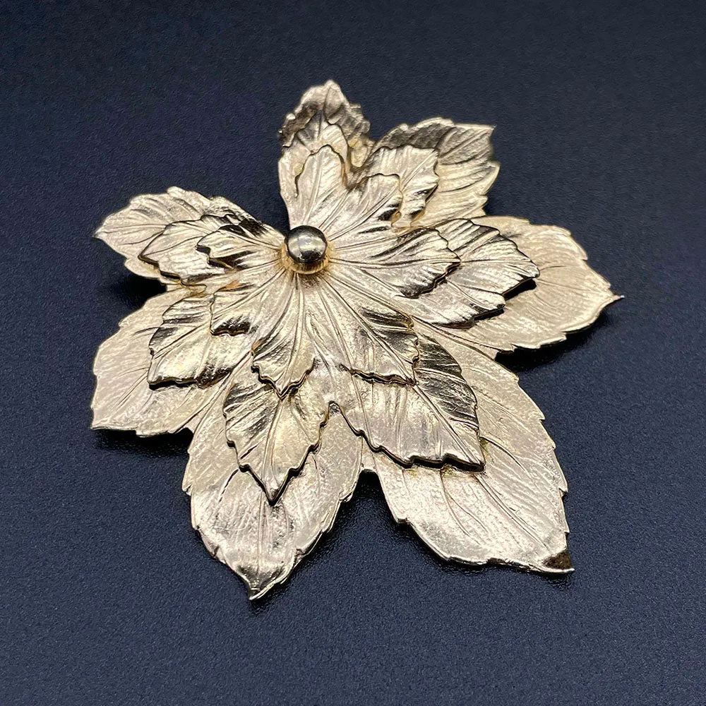 【USA輸入】ヴィンテージ SARAH COV. メープルリーフ ブローチ/Vintage SARAH COV. Maple Leaf Brooch