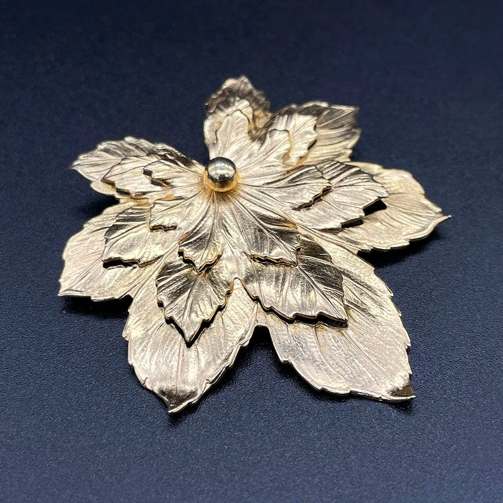 【USA輸入】ヴィンテージ SARAH COV. メープルリーフ ブローチ/Vintage SARAH COV. Maple Leaf Brooch