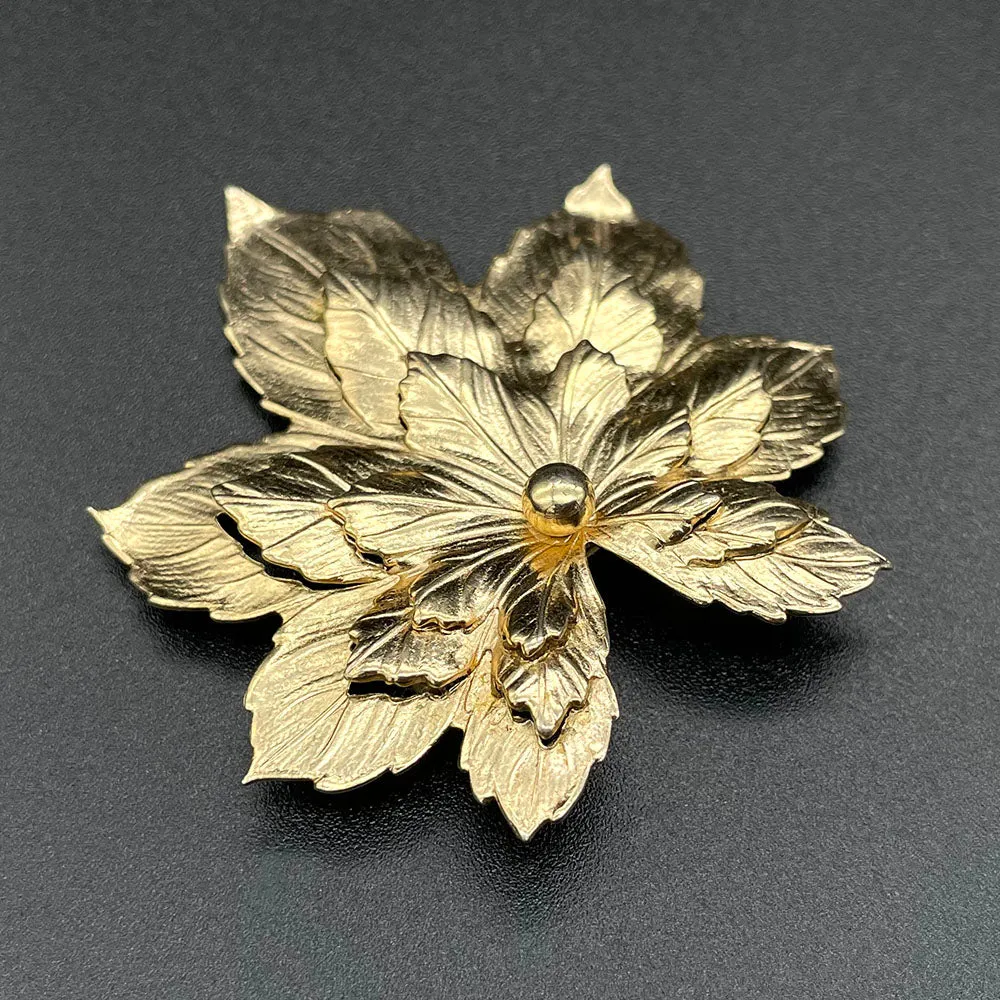 【USA輸入】ヴィンテージ SARAH COV. メープルリーフ ブローチ/Vintage SARAH COV. Maple Leaf Brooch