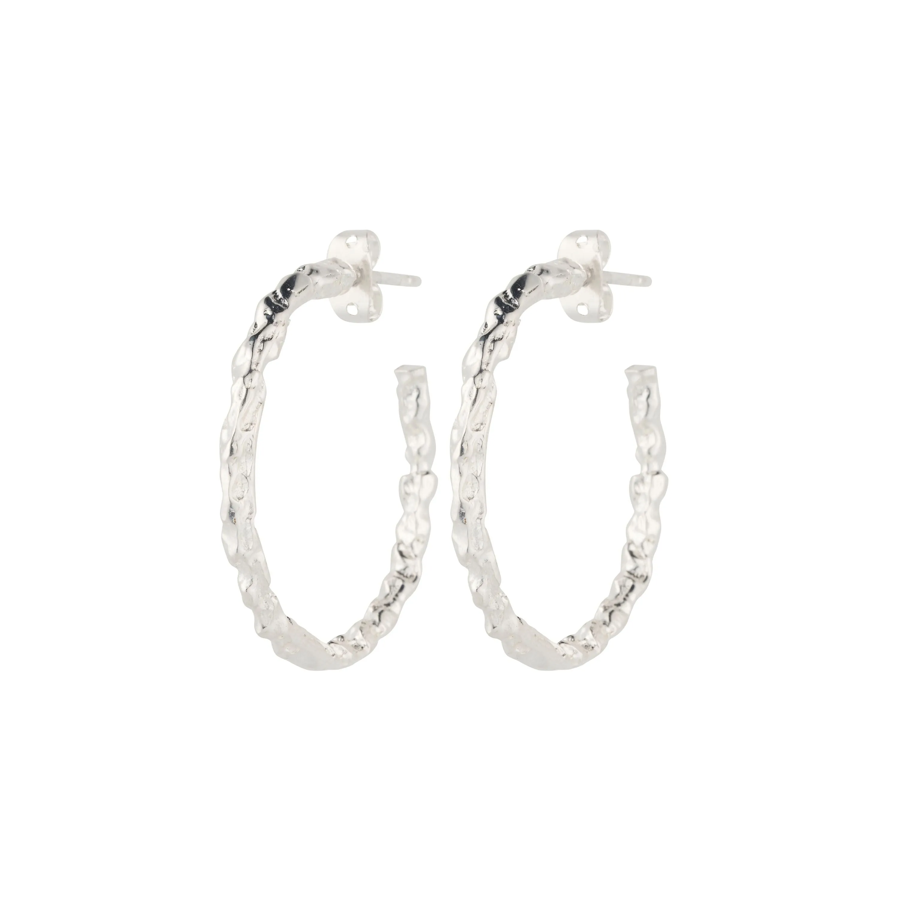 Vama | Aurelia Earrings With Hoops Small | Metal-Sterling Silver | Finish-Shiny