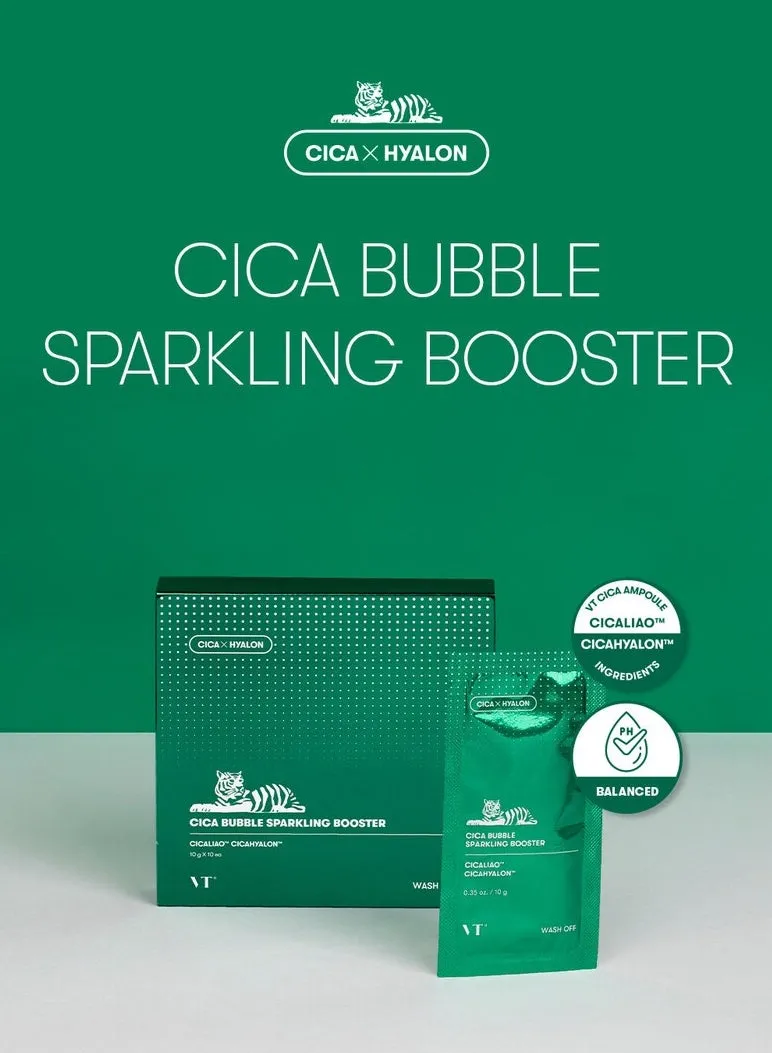 VT Cica Bubble Sparkling Booster 10ea Wash Off Pack Skincare Pore Soothing Moisture