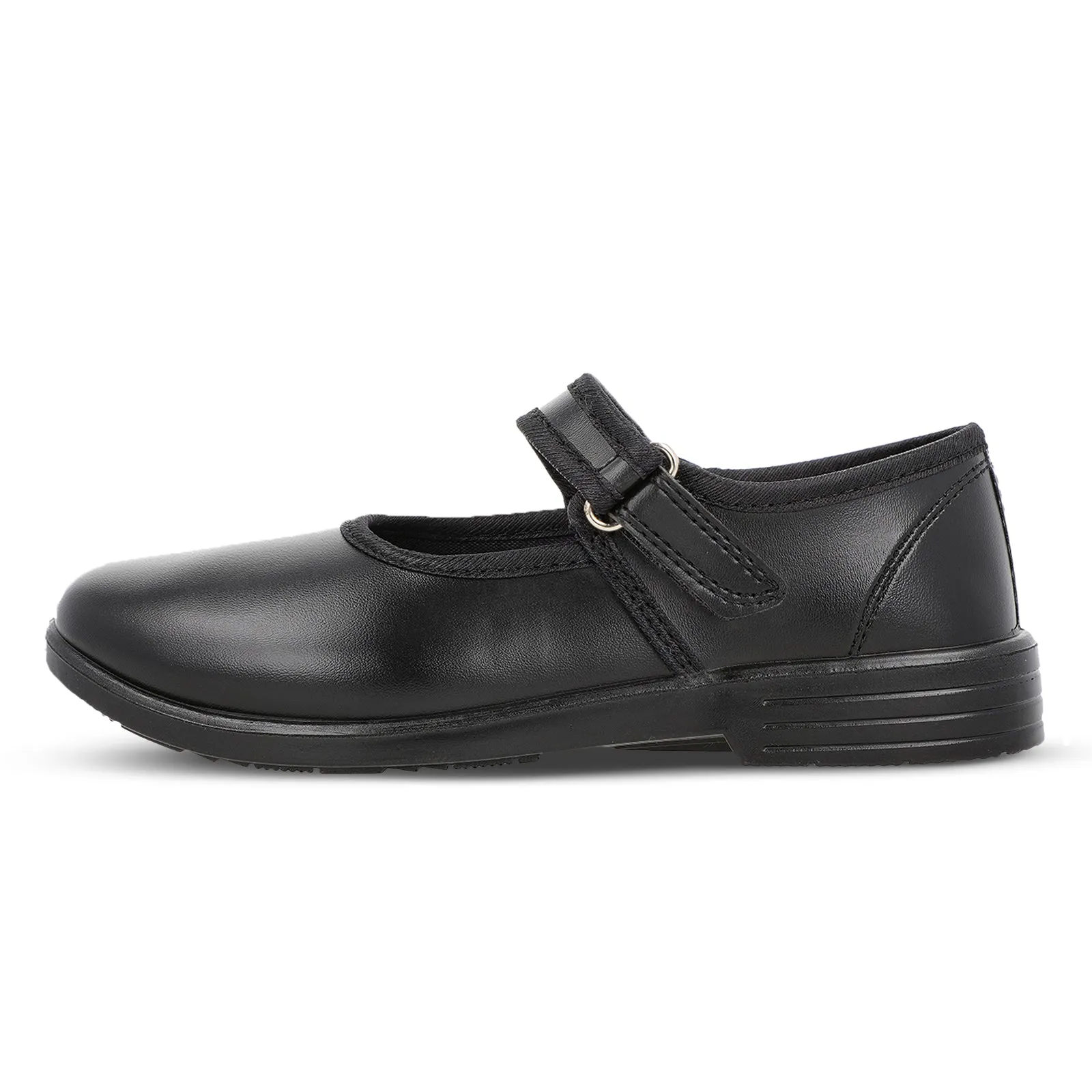 Walkaroo Kids school shoe - WV552 Black