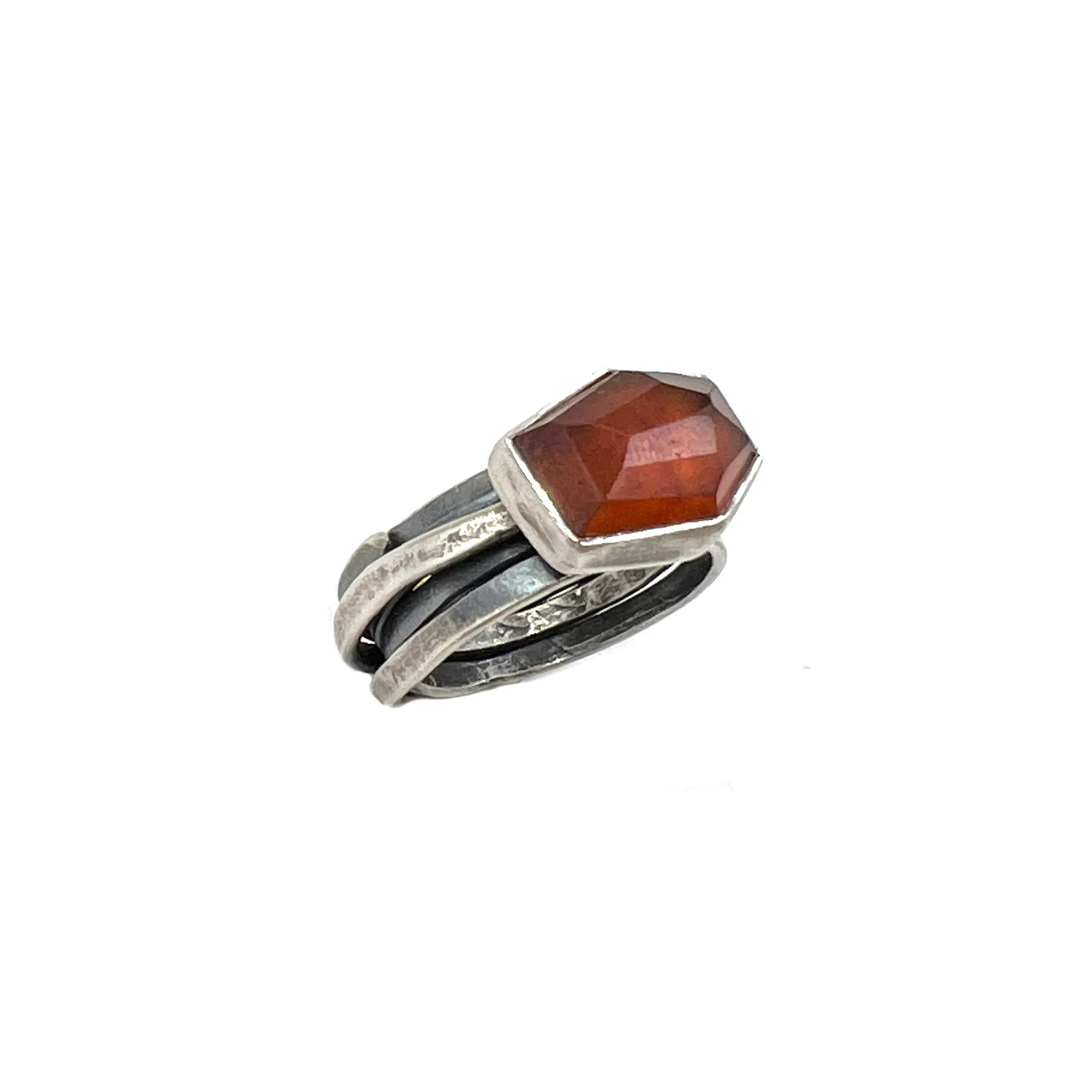 Wrap Ring with Hessonite Garnet