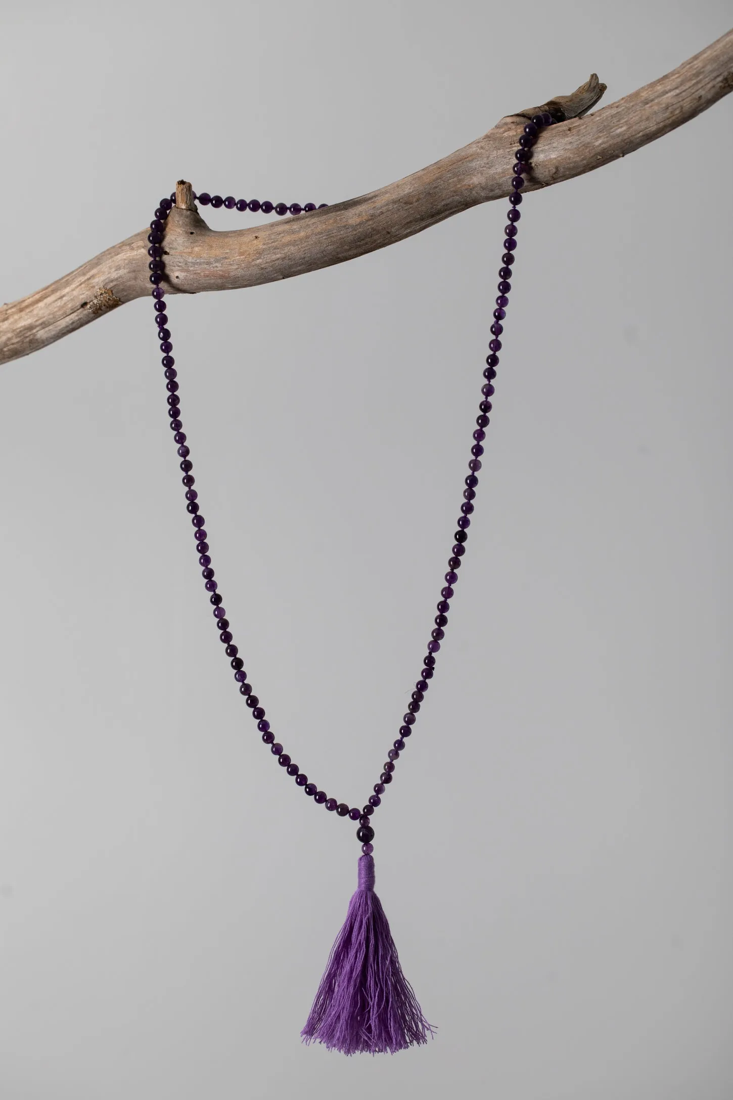 Zen Hand Knotted Beaded Gemstone Necklace