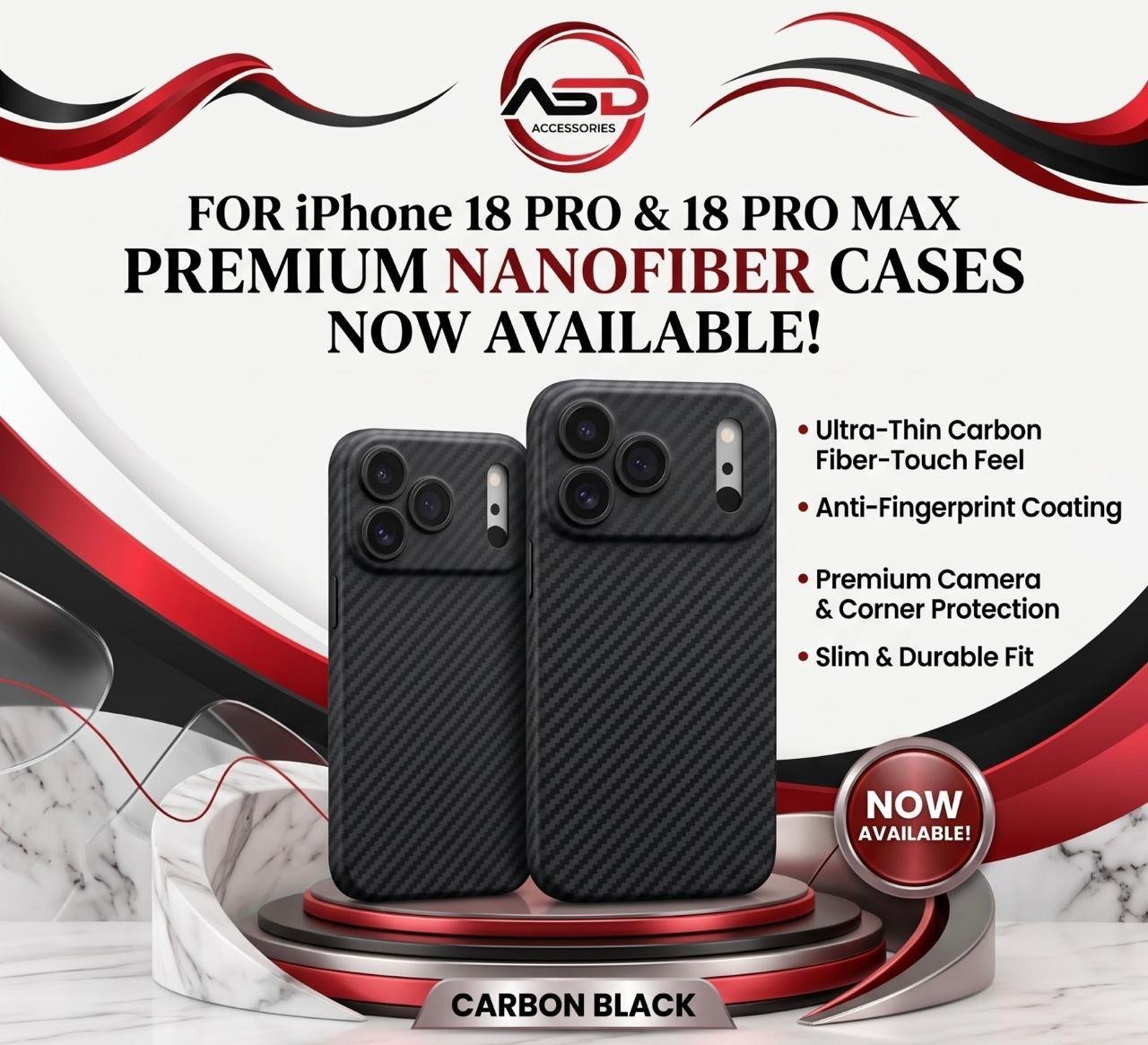 NANO Fiber Cases For 18 Pro & 18 Pro Max
